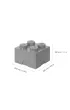 Pojemnik klocek LEGO Brick 4 Szary