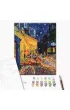 Brushme Malowanie po numerach - Nocna kawiarnia w Arles Vincent van Gogh 40x50cm