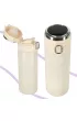 Kubek bidon termiczny z ustnikiem termos LED 350ml be�owy