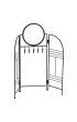 H&S Decoration Stojak na bi�uteri� z lusterkiem czarny