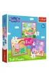 Puzzle 3w1 Peppa i przyjaciele Trefl
