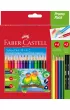 Faber-Castell Kredki o��wkowe + 2 o��wki 24 szt.