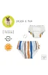 Lassig Majteczki pieluszka do p�ywania Splash & Fun Fale blue/nature, rozm. 74/80