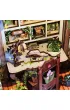 Puzzle Miniaturowy domek mini Book Nook Antykwariat pod zielonym bluszczem Habarri