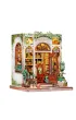 Puzzle Miniaturowy domek mini Book Nook Antykwariat pod zielonym bluszczem Habarri