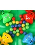 Gra zr�czno�ciowa g�odne �abki skacz�ce �aby 4 graczy 3+ XXL zielona