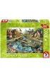 Puzzle PQ 1000 el. Wioska na skraju lasu Schmidt