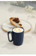 Vialli Design Kubki ceramiczne z uszkiem Fuori granatowe 30046 2 x 250 ml