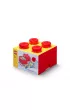 Pojemnik klocek LEGO Brick 4 Czerwony