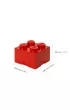 Pojemnik klocek LEGO Brick 4 Czerwony