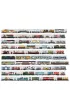 Puzzle 104 el. Uk�adam poci�gi Bright Junior Media