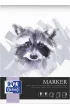 Oxford Blok artystyczny marker A4 klejony bia�y g�adka 15 kartek