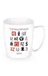 Nadwyraz.com Kubek polskie literki/ polish letters