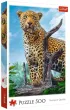 Puzzle 500 el. Dziki lampart Trefl