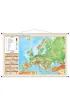 Mapa �cienna Europa polityczno fizyczna dwustronna 1:12 000 000