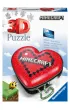 Puzzle 54 el. 3D Serce Minecraft Ravensburger