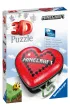 Puzzle 54 el. 3D Serce Minecraft Ravensburger