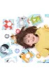 Duuu�e puzzle z dziurk� 48 el. Alfabet Bright Junior Media
