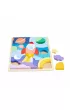 Fisher-Price. Drewniane puzzle kosmos Mattel