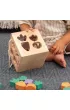 Kostka Kr�lik z elementami do dopasowania, drewniana zabawka edukacyjna Milan