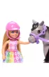 Barbie Chelsea. Fashionistas Lalka + kocyk HTK29