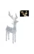 H&S Decoration Renifer akrylowy 80 LED 80 cm