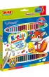 St. Majewski Kredki tr�jk�tne dwustronne Bambino 48 kolor�w 24 szt.