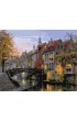 Brushme Malowanie po numerach - Zmierzch w mie�cie 40x50cm