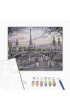 Brushme Malowanie po numerach - Mg�a w Pary�u 40x50cm