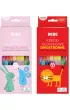 Interdruk Kredki o��wkowe dwustronne BB Kids 24 kolor�w