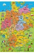 Puzzle 200 el. Ilustrowana mapa Niemiec Schmidt
