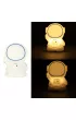 Lampka nocna dla dzieci silikonowa dotykowa mikka 8 LED USB RGB biaa astronauta
