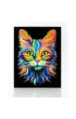 Diamond Dotz Haft diamentowy - Adults Flocked Neon Cat 35.5x45.7cm