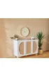 Zegar cienny okragy 51 cm biay Laure
