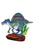 Puzzle drewniane kolorowe - Spinozaur Eureka 3D