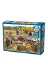 Puzzle 500 el. Labradory z wozu, koniom l�ej Cobble Hill