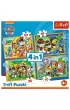 Puzzle 4w1 Wakacyjny Psi Patroll Trefl