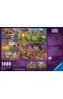 Puzzle 1000 el. Psy w bibliotece Ravensburger