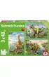 Puzzle 3x48 el. Dinozaury Schmidt
