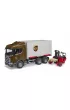 Scania Super 560R kontener UPS z w�zkiem wid�owym Bruder