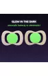b.box Smoczek silikonowy symetryczny 0-6 mies. glow in the dark r/latte 2 szt.