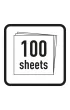 Herlitz Papier kolorowy 20x20 cm, 100 arkuszy