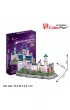 Puzzle 3D 128 el. Zamek Neushwastein LED Cubic Fun