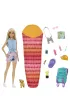 Barbie. Kemping Barbie Malibu Lalka + akcesoria HDF73 Mattel