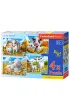 Puzzle 4w1 Loving Animals CASTORLAND  B-041060