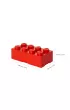 Lunchbox klocek LEGO czerwony