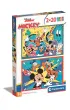 Puzzle 2x20 el. SuperColor. Mickey Clementoni