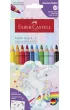 Faber-Castell Kredki Jumbo Grip Jednoro�ec 8kol+2kol pastel+nakl