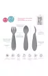 Ezpz Komplet silikonowych sztucw Mini Utensils szary