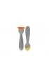 Ezpz Komplet silikonowych sztucw Mini Utensils szary